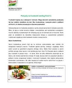 Pomysły na truskawki według Knorr’a