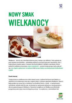 Aktualności kulinarne , Aktualności kulinarne , Sosy , Zupy , - Nowy smak Wielkanocy