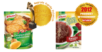 Złoty Paragon 2012 – Produkty Knorr nagrodzone!