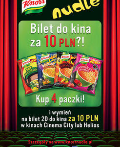 Do kina! Tanie bilety dzięki Nudlom Knorr
