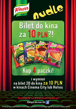 Aktualności kulinarne , , , , - Do kina! Tanie bilety dzięki Nudlom Knorr