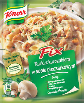 Fixy , Produkty , , , - Makaron z sosem grzybowym, czyli nowe inspiracje Knorr
