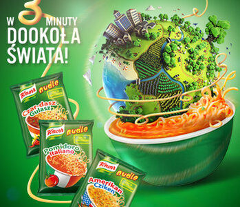 W 3 minuty dookoła świata z Nudlami Knorr