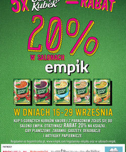 Taniej w salonach Empik – z Gorącym Kubkiem Knorr