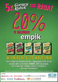 Taniej w salonach Empik – z Gorącym Kubkiem Knorr