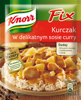 Fixy , Produkty , , , - Kurczak w delikatnym sosie curry - z orientalnej restauracji na domowy stół