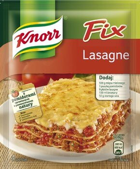 Fixy , Produkty , , , - Fix Lasagne Knorr - włoski smak na polskim talerzu