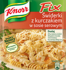 Fix Knorr Świderki z kurczakiem w sosie serowym – pyszny makaron z kurczakiem na ser(io)