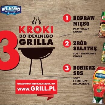 Sezon na ruszcie! "3 kroki do idealnego grilla" od marek Knorr i Hellmann's