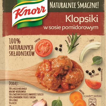 Naturalnie Smaczne , , , , - Klopsiki w sosie pomidorowym i Tagliatelle z kurczakiem Naturalnie Smaczne! Knorr