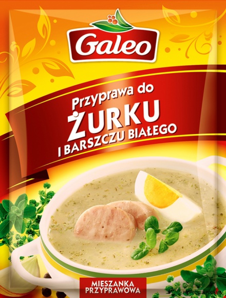 Aromatyczny żurek według Galeo LIFESTYLE, Żywienie - Dziś trudno wyobrazić sobie wielkanocny stół bez żurku lub białego barszczu. Niełatwo też znaleźć jedną obowiązującą recepturę. Łączy je jednak to, że powinny mieć wyrazisty smak i aromat, które najłatwiej uzyskać z pomocą przyprawy do żurku i barszczu białego Galeo.