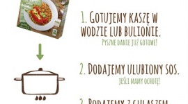 Kasza gryczana z warzywami – infografika