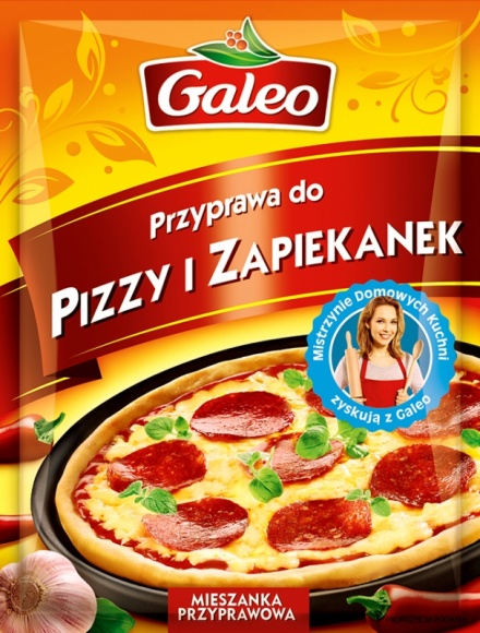 Skomponuj swoją pizzę z Galeo LIFESTYLE, Żywienie - Pizza to danie, którego urok polega na tym, że każdy może skomponować swoją własną wersję z ulubionymi składnikami. Do takich domowych eksperymentów zachęca Galeo, polecając specjalną mieszankę ziół do pizzy i zapiekanek.
