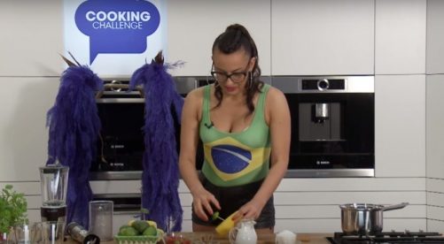 Brazylijska dziewczyna w Cooking Challenge