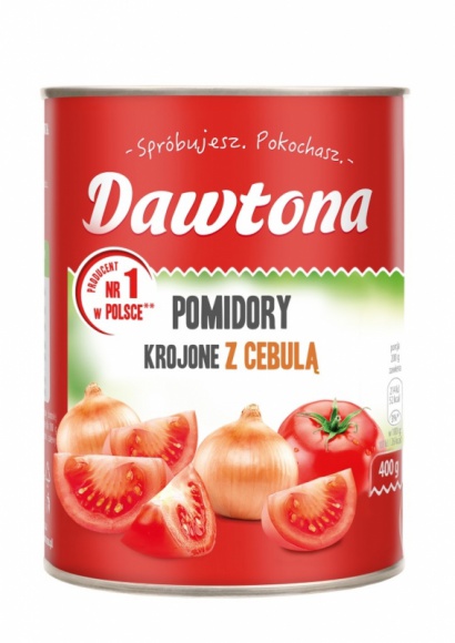 Pomidory z cebulą, czyli para idealna LIFESTYLE, Żywienie - Pomidory z cebulą to jeden z najbardziej klasycznych duetów. Cebula dodaje im subtelnej słodyczy, jednak jej obieranie i krojenie potrafi doprowadzić do łez. Na szczęście jest na to sposób – Pomidory z cebulą Dawtony to gotowe połączenie, które ułatwi przygotowanie wielu dań.