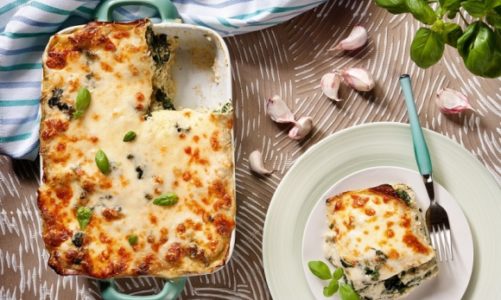 Lasagne z kurczakiem i pesto