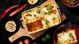Lasagne z curry i mlekiem kokosowym