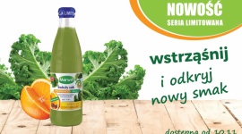 Superfood w nowym soku Marwit. Jarmuż zapewni właściwą odporność LIFESTYLE, Żywienie - Zawarta w świeżym soku z pomarańczy i jarmużu witamina C pomaga w prawidłowym funkcjonowaniu układu odpornościowego oraz przyczynia się do zmniejszenia uczucia zmęczenia i znużenia. Sok jest naturalnie mętny, niewyprodukowany z koncentratu i niepasteryzowany.