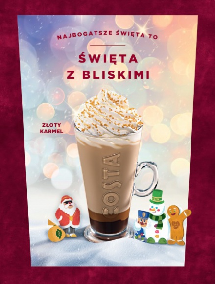 COSTA COFFEE życzy podróżującym Wesołych Świąt!