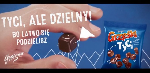 Grześki z kolejną kampanią reklamową LIFESTYLE, Żywienie - „Tyci, ale dzielny! Bo łatwo się podzielisz” to hasło nowej kampanii reklamowej marki Grześki, promującej kultowe Grześki kakaowe w czekoladzie i nową linię – Grześki Tyci. Działania zaplanowano od 16 lutego br. w telewizji, mediach społecznościowych i kinach.