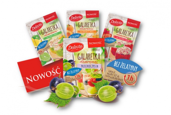 Przezroczysta Galaretka deserowa Delecta bez żelatyny