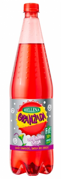 Czerwona Oranżada Hellena FIT 1,25 l