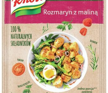 NOWE sosy sałatkowe Naturalnie smaczne! Knorr – Grecki z suszoną czerwoną papryką oraz Rozmaryn z maliną