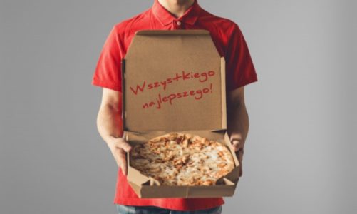 Życzenia co do pudełka pizzy