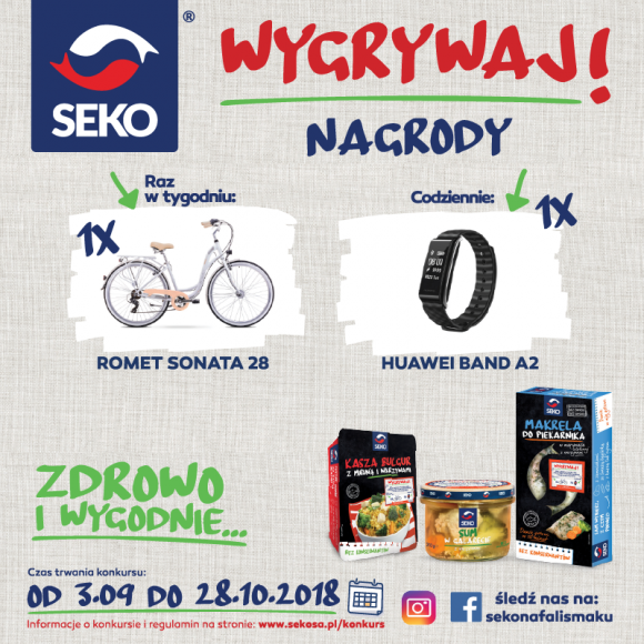 Postaw na prawdziwy hit w jedzeniu fit! Weź udział w konkursie marki SEKO LIFESTYLE, Żywienie - Jesteś fanem niebanalnych przekąsek? A może szukasz właśnie motywacji do zmiany nawyków żywie-niowych? Świetnie się składa! Baw się razem z SEKO, pałaszuj smakowite ryby i wygrywaj wspaniałe nagrody!