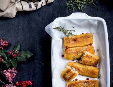 Bezglutenowe paszteciki z pieczarkami marynowanymi z marchewką i cebulą OLE!