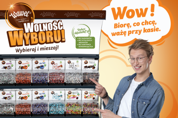 Wolność Wyboru – rusza nowa kampania marki Wawel LIFESTYLE, Żywienie - Wawel – niekwestionowany lider sprzedaży słodyczy na wagę – rusza z największą do tej pory kampanią reklamową w swojej historii, promując unikalne moduły sprzedażowe Wolność Wyboru.