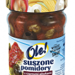 Suszone pomidory z czarnymi oliwkami i kaparami w oleju z ziołami OLE! wykwintny