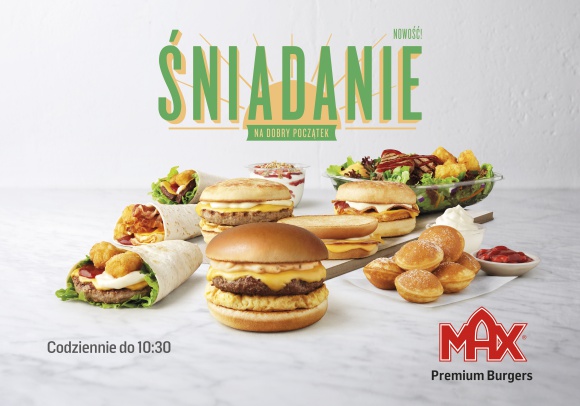 Wiosenny powiew nowości – MAX Premium Burgers wprowadza Menu Śniadaniowe