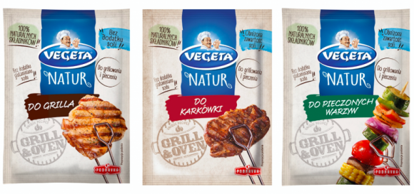 Grill Inspirowany Naturą – nowe przyprawy Vegeta Natur LIFESTYLE, Żywienie - Różnorodność smaków i pomysłów w przygotowywaniu posiłków są coraz częstsze w polskich domach. Grill to nie są już tylko kiełbaski, a coraz więcej warzyw, ryb i przeróżnych mięs. Jak podkreślić smak tych potraw? Odpowiedzią są trzy nowe przyprawy do grilla Vegeta Natur.