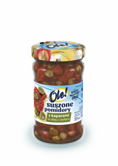 Suszone pomidory z kaparami w oleju OLE! - niecodzienna kompozycja smaków LIFESTYLE, Żywienie - Suszone pomidory z kaparami w oleju OLE!