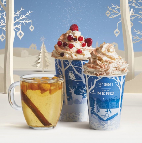 Sieć kawiarni Green Caffè Nero odlicza promocje do świąt LIFESTYLE, Żywienie - Świąteczna gorączka trwa!