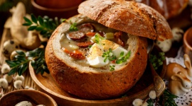 Wielkanocne must have – apetyczny żurek w chlebie od Appetity LIFESTYLE, Żywienie - Żurek jest jedną z podstawowych potraw, która gości na stołach Polaków w okresie Wielkanocy. Bez niego wiele osób nie wyobraża sobie prawdziwego, tradycyjnego wielkanocnego śniadania.