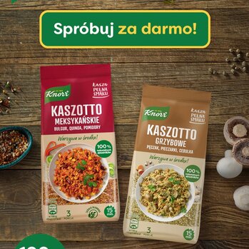 Smakuj i wygrywaj Kaszę pełną smaku Knorr – akcja darmowego próbowania i konkurs produktowy