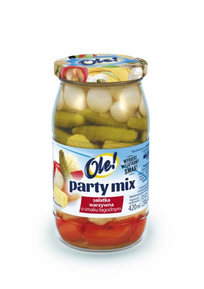 Wachlarz smaków i kolorów w słoiczku Party Mix od OLE!